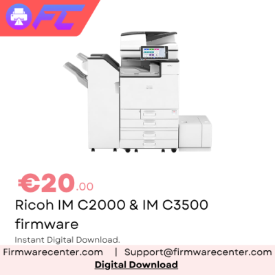 Ricoh IM C2000, IM C2500, IM C3000 & IM C3500 System Software & Firmware Download